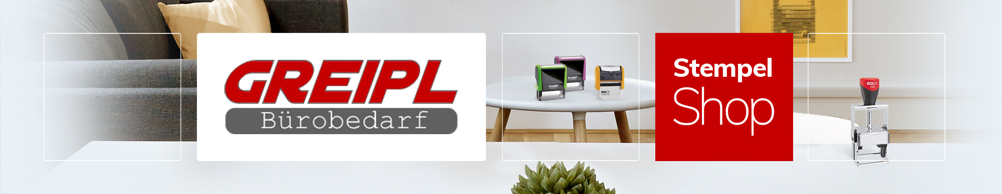 Willkommen im Stempelshop Greipl Bürobedarf  